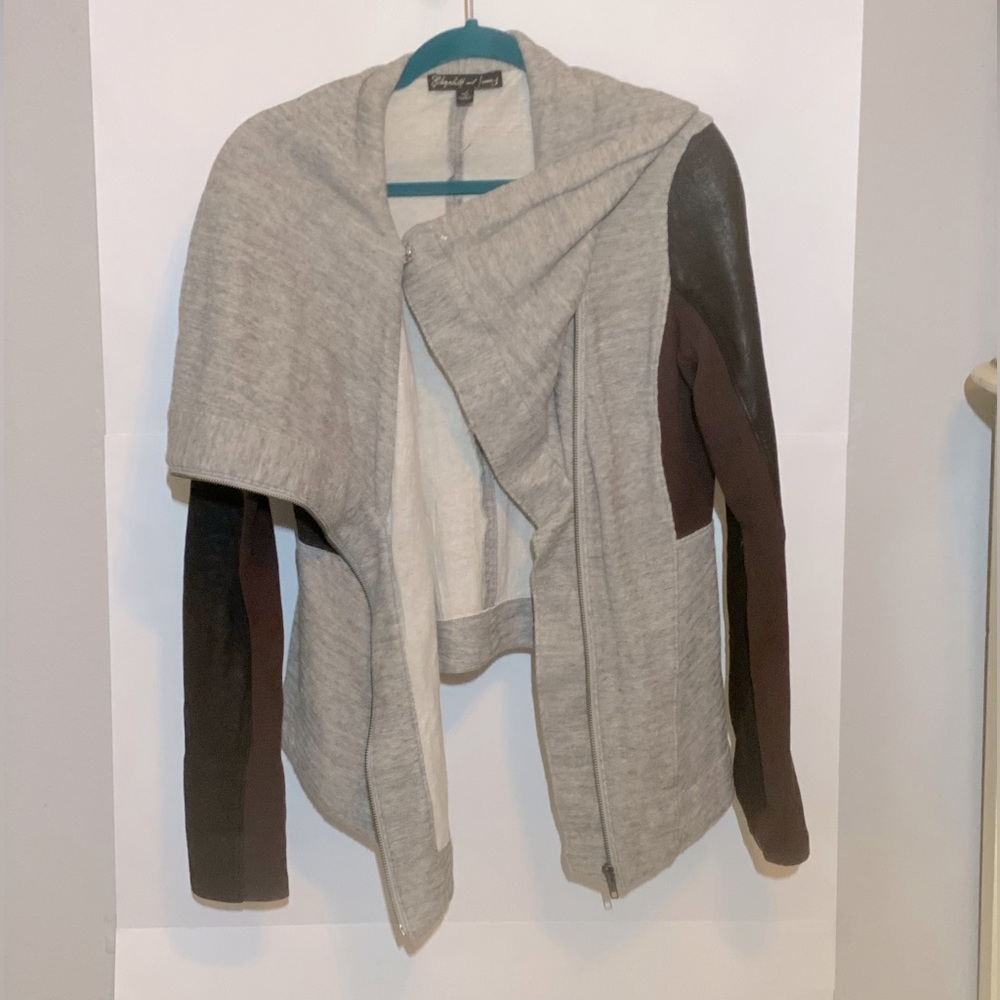 Elizabeth and James Kurt Asymmetric Zip Jacket